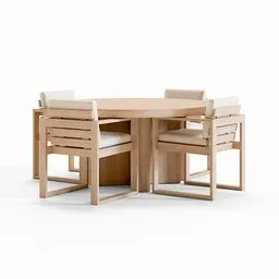 Mallorca Round Outdoor Dining Table Set