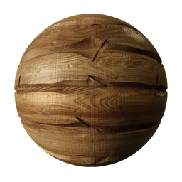 Stylised Wood Planks Maple