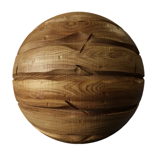 Stylised Wood Planks Maple