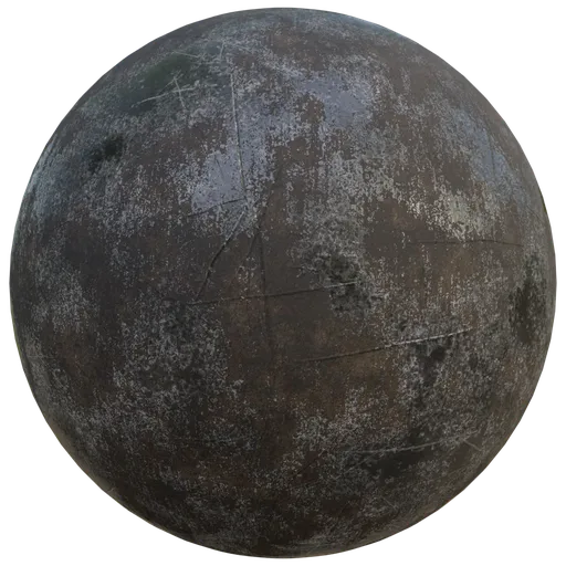 Heavily Scratched Rusty Iron