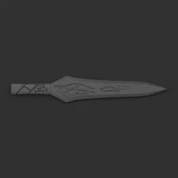 Rock themed decor dagger