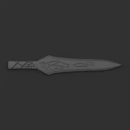 Rock themed decor dagger