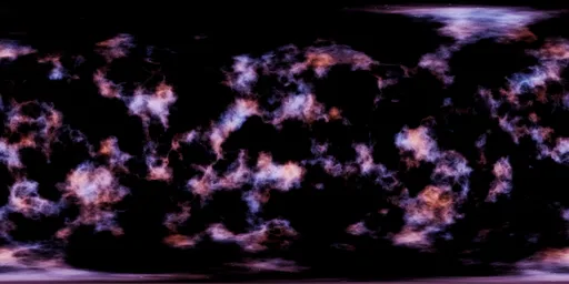 Nebula in Space with Stars