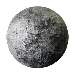 High-resolution PBR Moon Rock texture suitable for 3D Blender material, wall, and floor rendering with displacement detail.