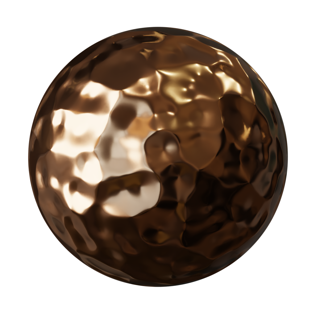 Hammered Copper Procedural Free Metal Materials Blenderkit