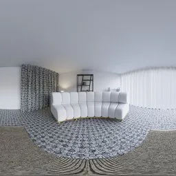 Minimal White Living Room