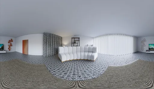 Minimal White Living Room