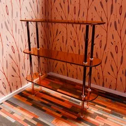 Modern / Retro Seventies Side Shelf