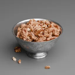Walnut Bowl Food Decor