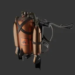 "Experience the thrill of adventure with a Steampunk-style jetpack - rigged and ready for action! This Blender 3D model features intricate details and a unique design, perfect for industrial and utility-themed projects. Inspired by Egon von Vietinghoff and Hans Bellmer, this high-quality model is the perfect addition to any 3D artist's toolkit."