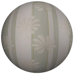 Wallpaper with flower pattern