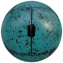 Teal Weathered Industrial Plating