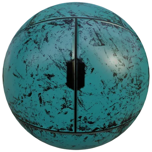 Teal Weathered Industrial Plating