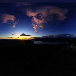 Dramatic Sunset with Clouds