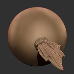 Detailed 3D sculpting brush effect for realistic hair and fur texturing in digital modeling, compatible with Blender.