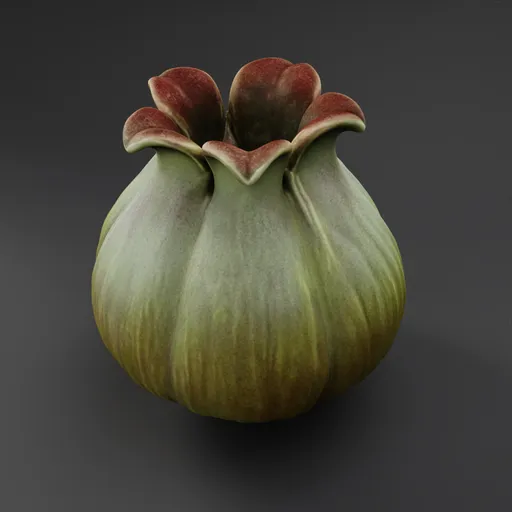 Painted Ceramic Vase Sculpture