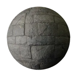 Clean Dark Medieval Castle Wall