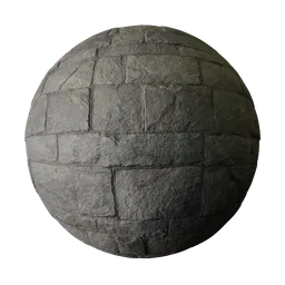 Clean Dark Medieval Castle Wall
