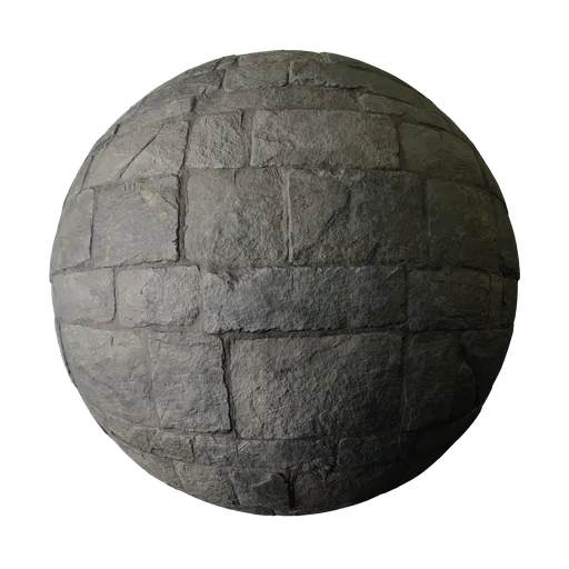 Clean Dark Medieval Castle Wall