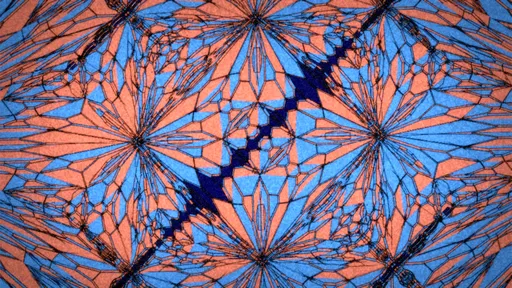 Geometric Kaleidoscope Voronoi Mosaic