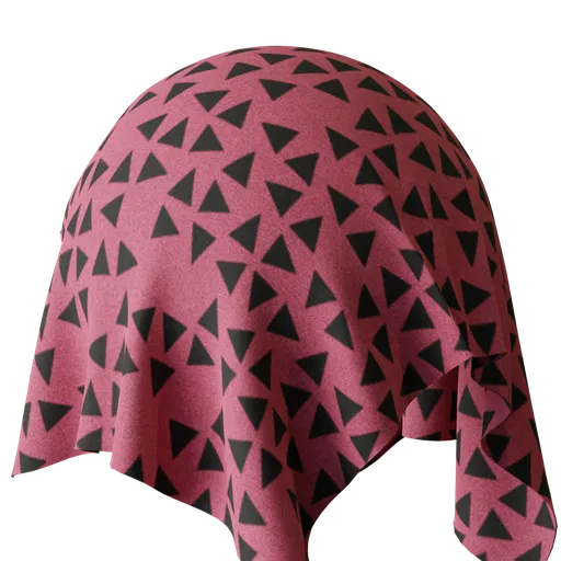 Red triangle flake fabric