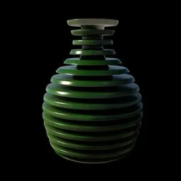 Green Marble Illusion Vase
