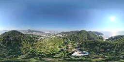 Green tree mountain cloud bluesky
