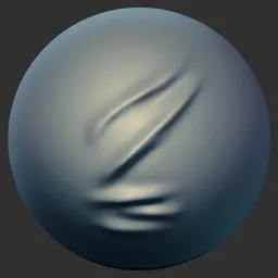 ER_Fabric Brush Curved Ripple Fold