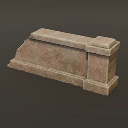 Fractured Urban Concrete Barrier