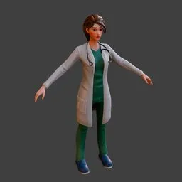 Stylized Female Doctor