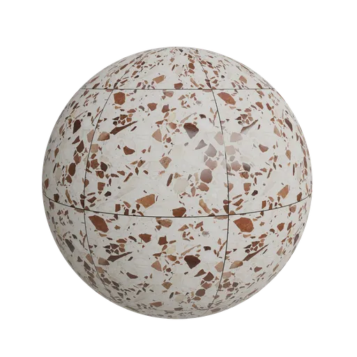 Beige terrazzo tile
