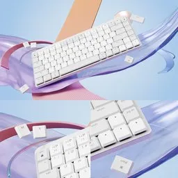 Gradient Keyboard Scene