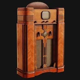 1930s Standing Console Television