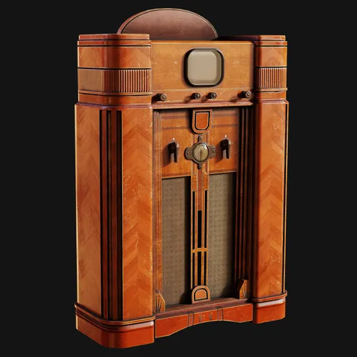 1930s Standing Console Television