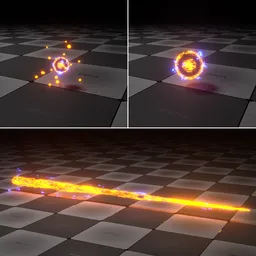 Stylized Fire Beam FX