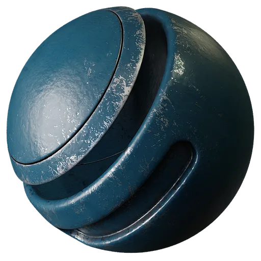 Metal Edge Wear Dull Blue