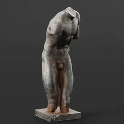 statue of Iron valentini torso