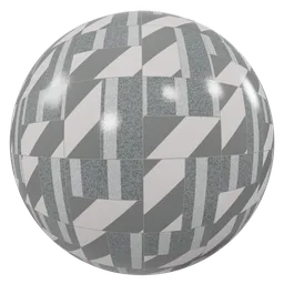 Gray strip  basket tiles