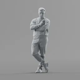 Lowpoly Male Standing