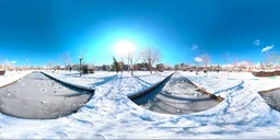 Snowy Skate Park Morning
