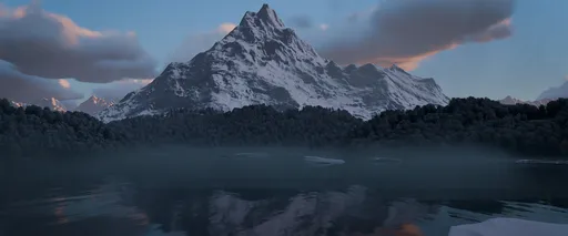 Snow Peak at Sunrise