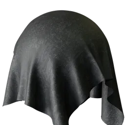 Plain Black Chenille