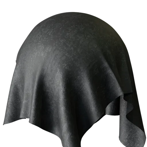 Plain Black Chenille