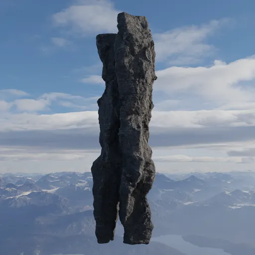 Rock Rugged Column Modular 2 | Environment Elements models | Blendkit