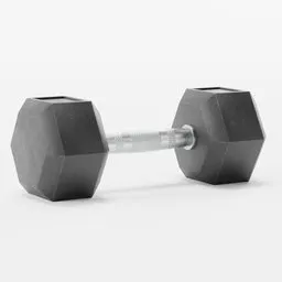 Medium Rubber Dumbbell