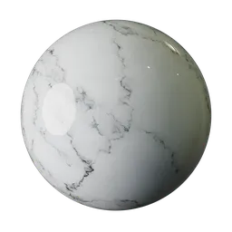 Classic White Marble Vein
