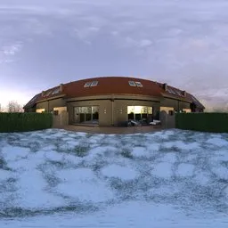 Garden Winter Morning