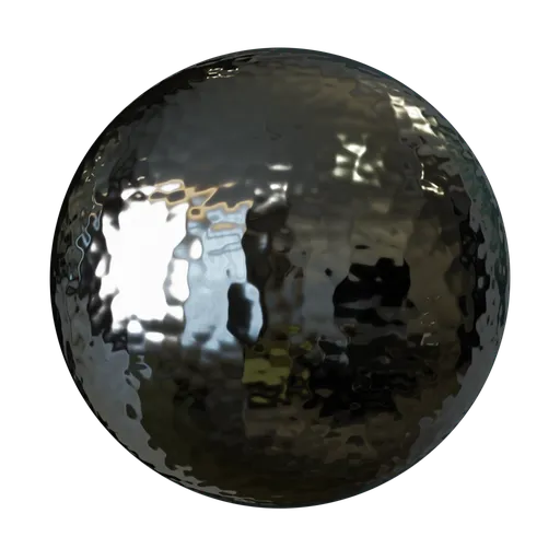 Hammered silver