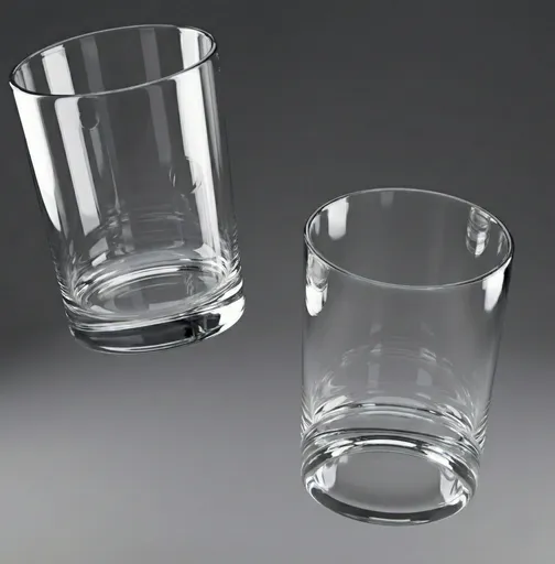 Photorealistic Clear Glass Tumbler