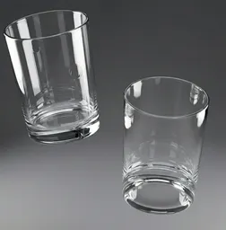 Photorealistic Clear Glass Tumbler